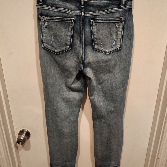 Judy Blue Hope High Rise Destroyed Boyfriend Fit Stretch Jeans Sz 9/29-Casual - Picture 6 of 9